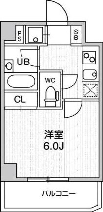 新橋駅 徒歩2分 6階の物件間取画像