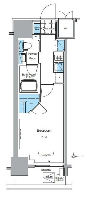 ルフォンプログレ田原町の物件間取画像
