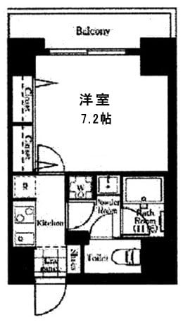 住吉駅 徒歩3分 8階の物件間取画像