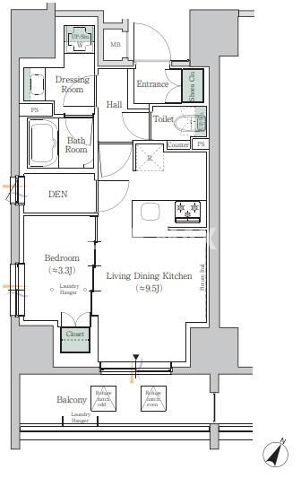 ONE ROOF RESIDENCE TAMACHIの物件間取画像