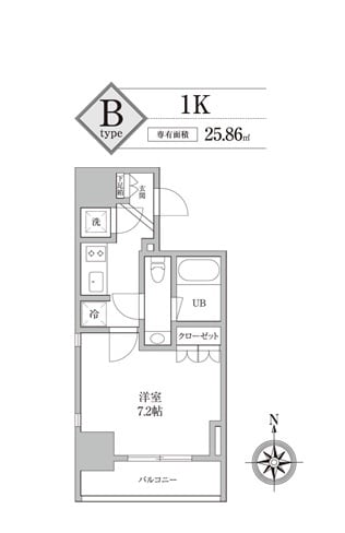 KDXレジデンス神田の物件間取画像