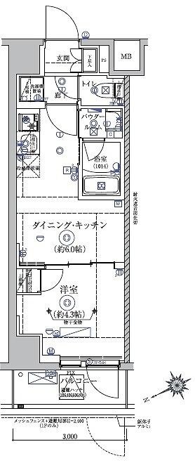 亀戸駅 徒歩10分 2階の物件内観写真