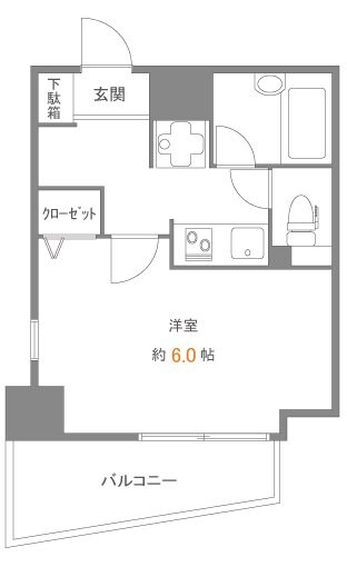 白金高輪駅 徒歩5分 9階の物件間取画像