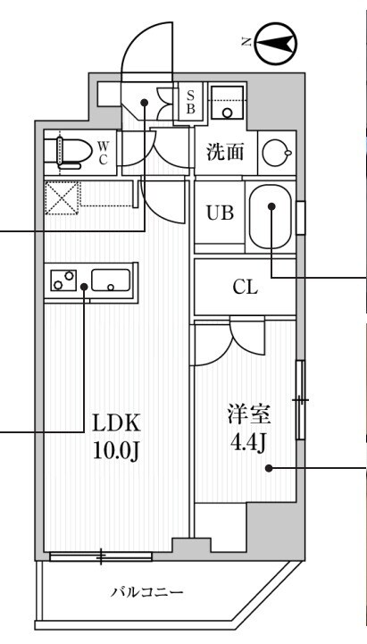 住吉駅 徒歩6分 4階の物件間取画像