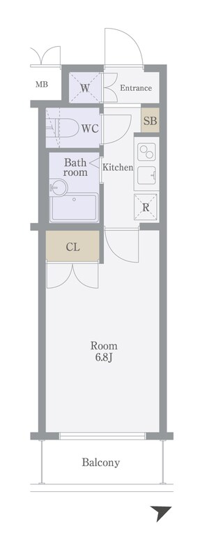 ステージファースト高輪の物件間取画像
