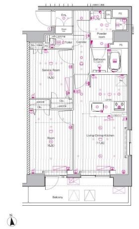 PREMIUM CUBE 上野の物件間取画像