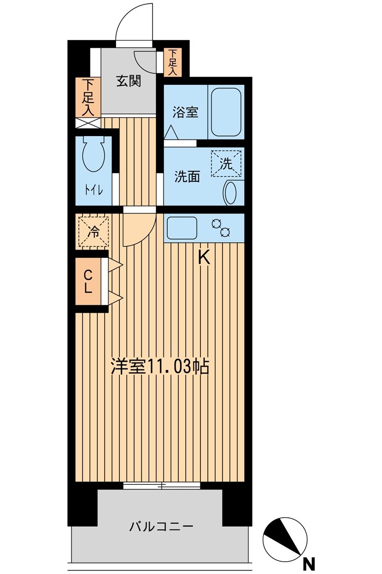 六本木一丁目駅 徒歩4分 2階の物件間取画像