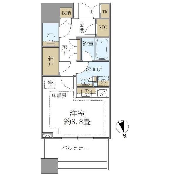 白金ザ・スカイ東棟の物件間取画像