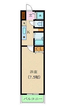 カスタリア新宿の物件間取画像