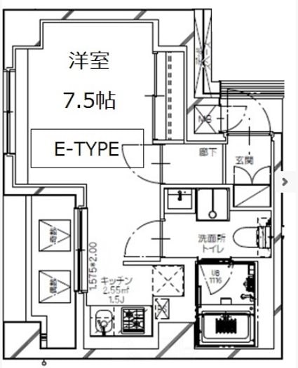 Ｓ－ＲＥＳＩＤＥＮＣＥ　月島の物件間取画像