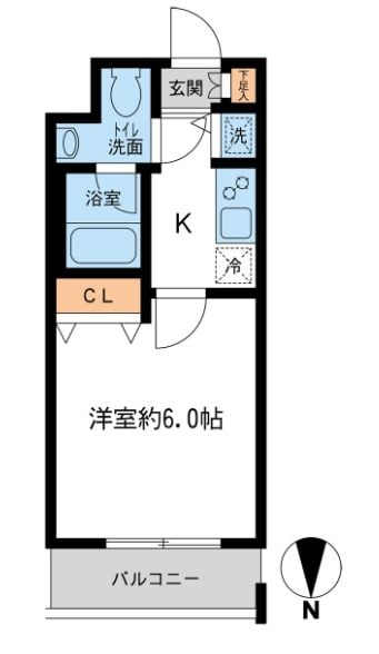 大島駅 徒歩4分 7階の物件間取画像