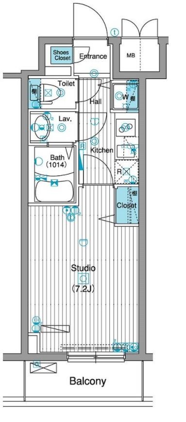 グランド・ガーラ銀座の物件間取画像