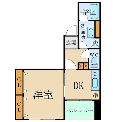 アンプルールフェールスリーズの物件間取画像