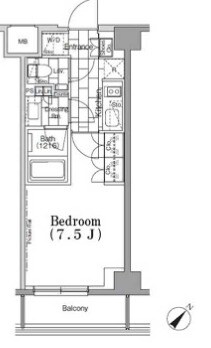 ONE ROOF FLAT TSUKISHIMAの物件間取画像
