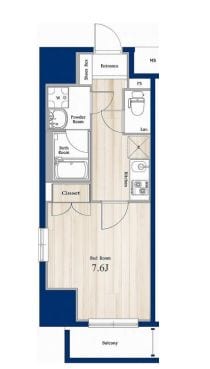 亀戸駅 徒歩3分 13階の物件間取画像