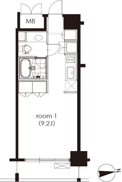 カスタリア芝公園の物件間取画像