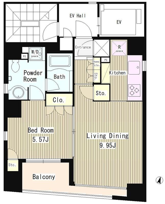 コートラクリア日本橋の物件間取画像