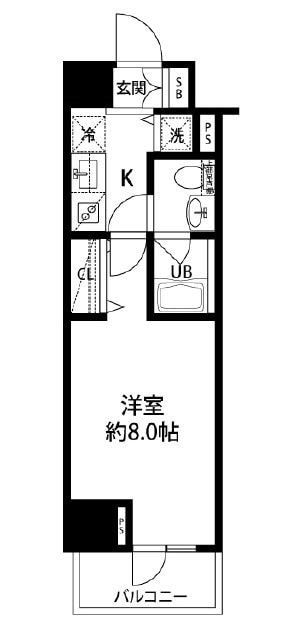 ルクレ日本橋馬喰町の物件間取画像