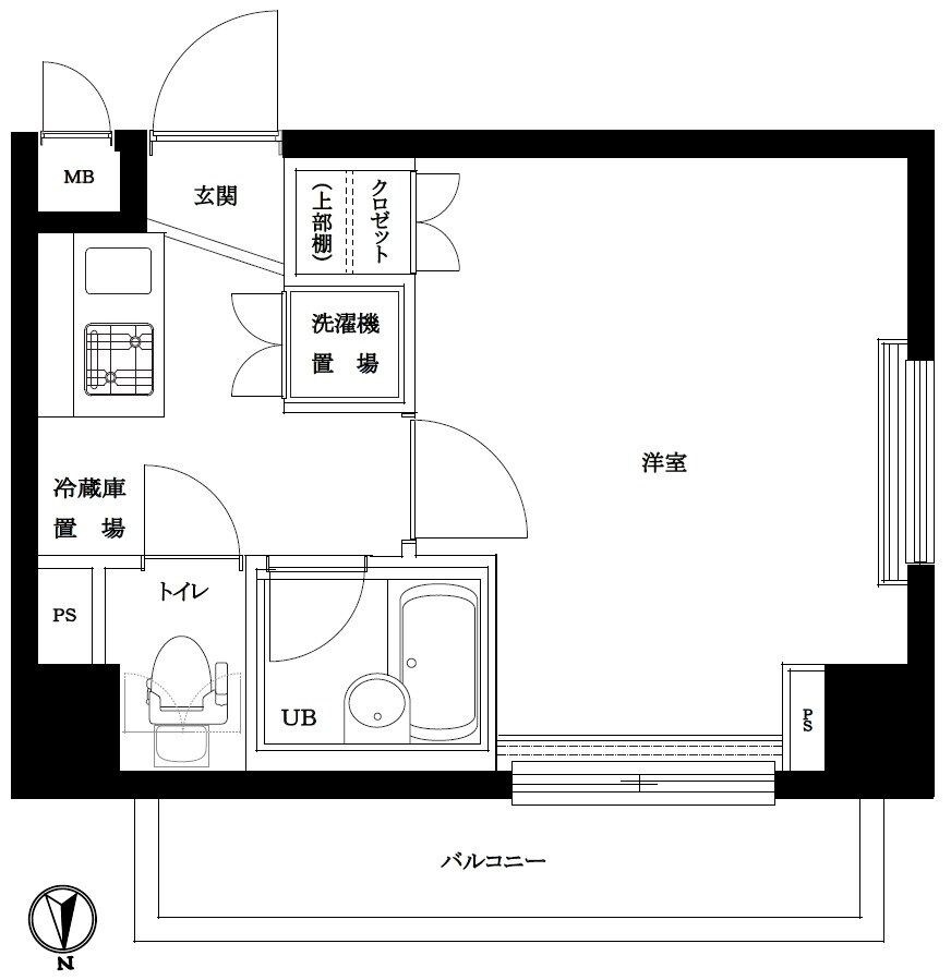 中野駅 徒歩9分 5階の物件間取画像