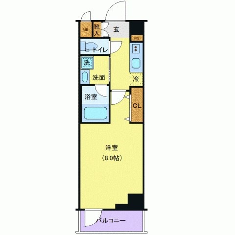 辰巳駅 徒歩9分 6階の物件間取画像