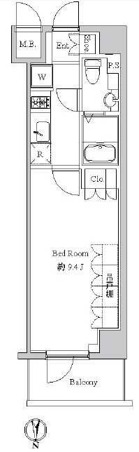 スペーシア住吉の物件間取画像