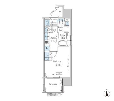 新御徒町駅 徒歩3分 6階の物件間取画像