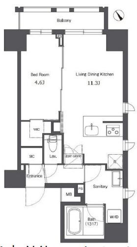 コンフォリア台東根岸の物件間取画像