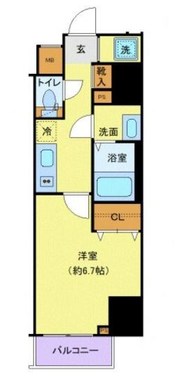 錦糸町駅 徒歩9分 3階の物件間取画像