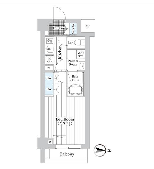 西新宿駅 徒歩7分 4階の物件間取画像