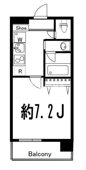 ドゥーエ西大島Ⅱの物件間取画像