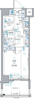 西台駅 徒歩10分 6階の物件間取画像