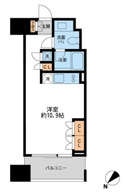 プロスペクトKALON三ノ輪の物件間取画像