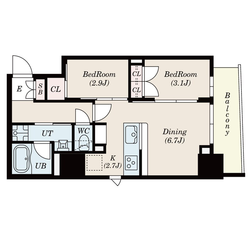 S-RESIDENCE日本橋馬喰町Aereの物件間取画像