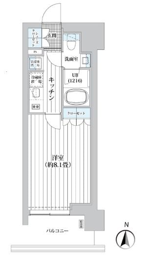 森下駅 徒歩4分 5階の物件間取画像