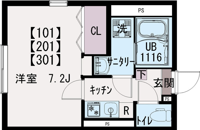 物件間取画像