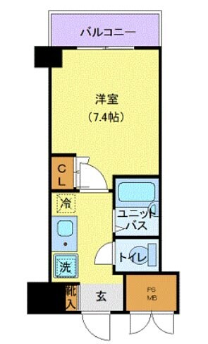 落合駅 徒歩7分 4階の物件間取画像