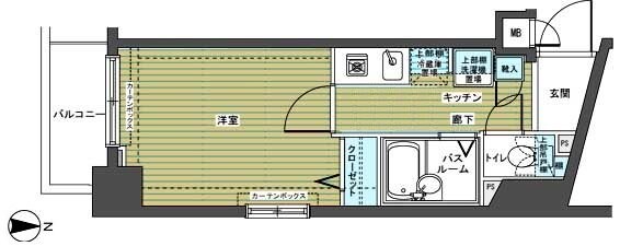 浅草駅 徒歩5分 7階の物件間取画像