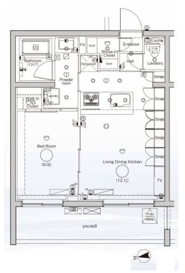 八広駅 徒歩7分 2階の物件間取画像