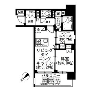 プレミスト月島の物件間取画像