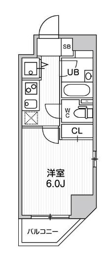 新橋駅 徒歩2分 11階の物件間取画像