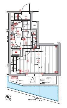 THEHOUSE赤坂檜町の物件間取画像