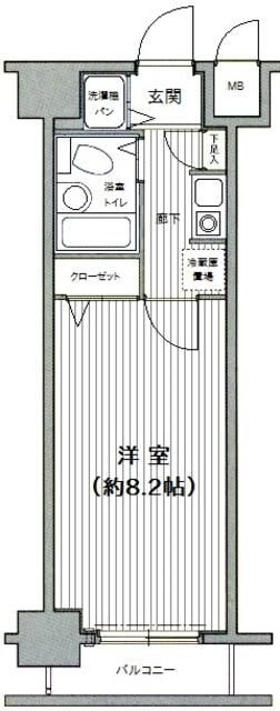 水天宮前駅 徒歩2分 8階の物件間取画像