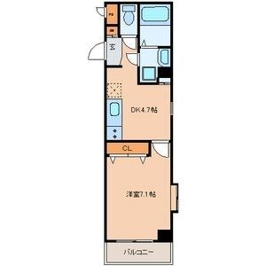 京成曳舟駅 徒歩8分 4階の物件間取画像