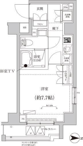 東大島駅 徒歩7分 4階の物件間取画像