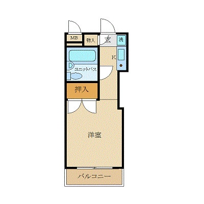 サンパレス花小金井の物件間取画像