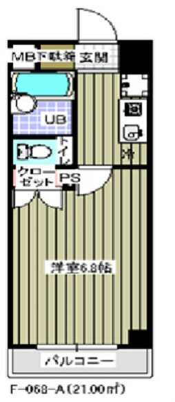 木場駅 徒歩4分 11階の物件間取画像