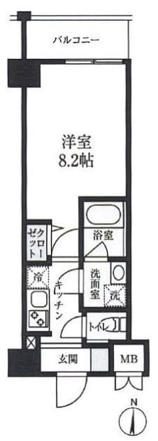 S-RESIDENCE押上パークサイドの物件間取画像