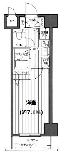 ガラ・ステージ麻布十番の物件間取画像