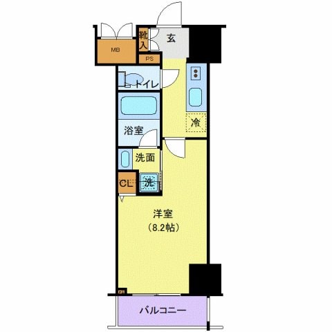 ロイジェントパークス千葉中央の物件間取画像