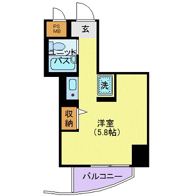 ロイヤルハイム高円寺の物件間取画像